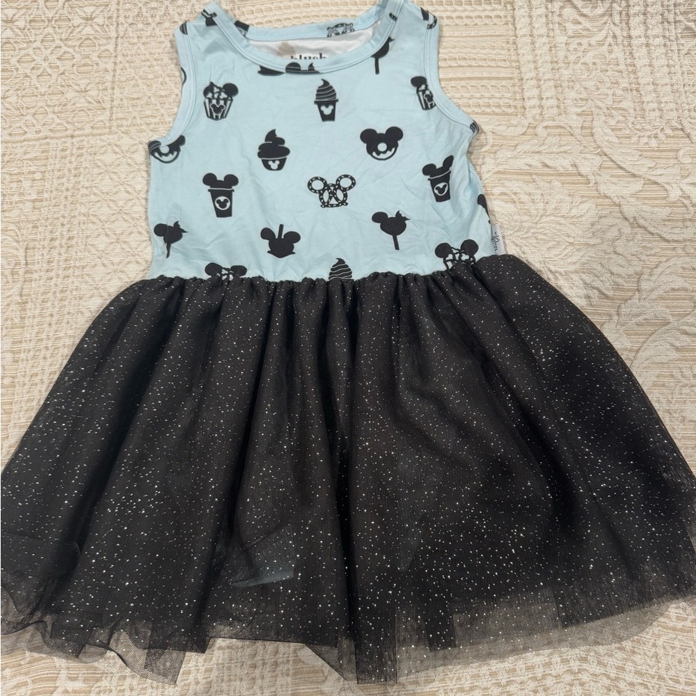 Disney Themed Blue and Black Dress